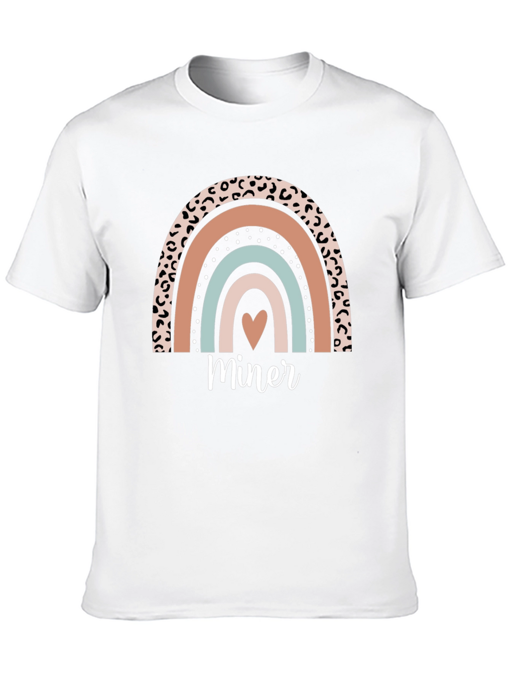 Miner Rainbow Graphic Tee - Black