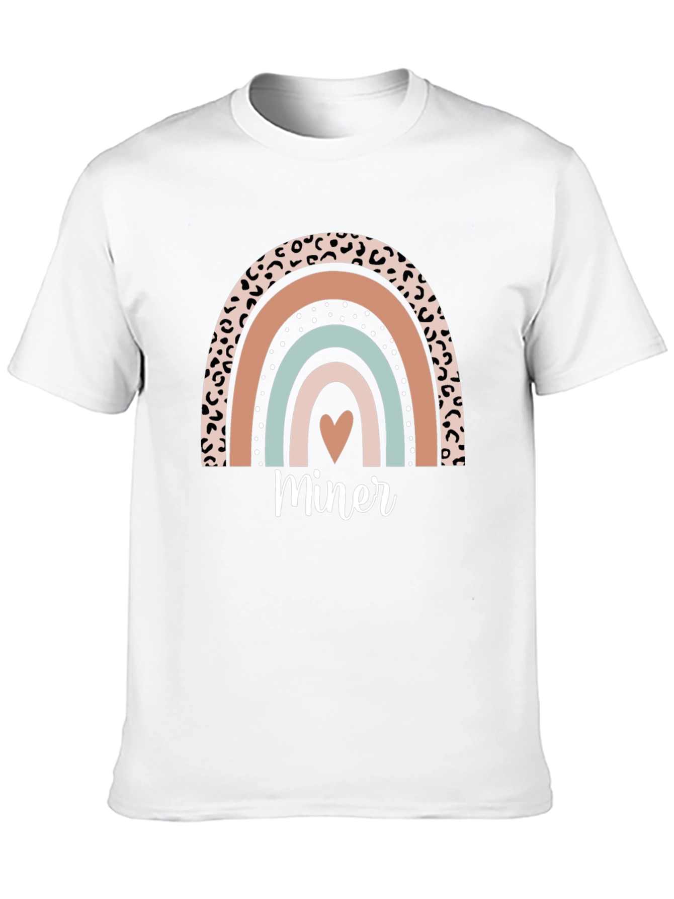 Miner Rainbow Graphic Tee - Black