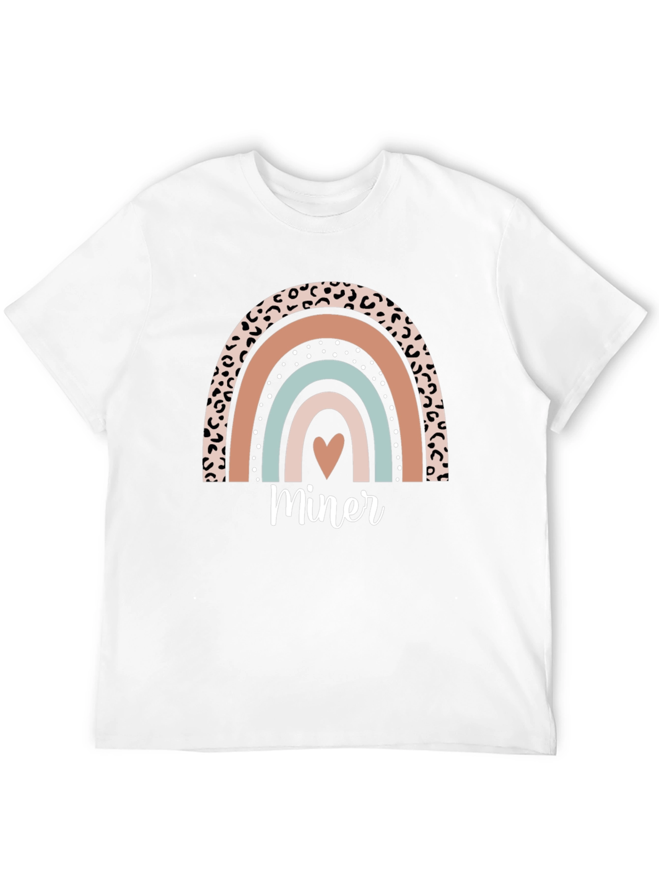 Miner Rainbow Graphic Tee - Black