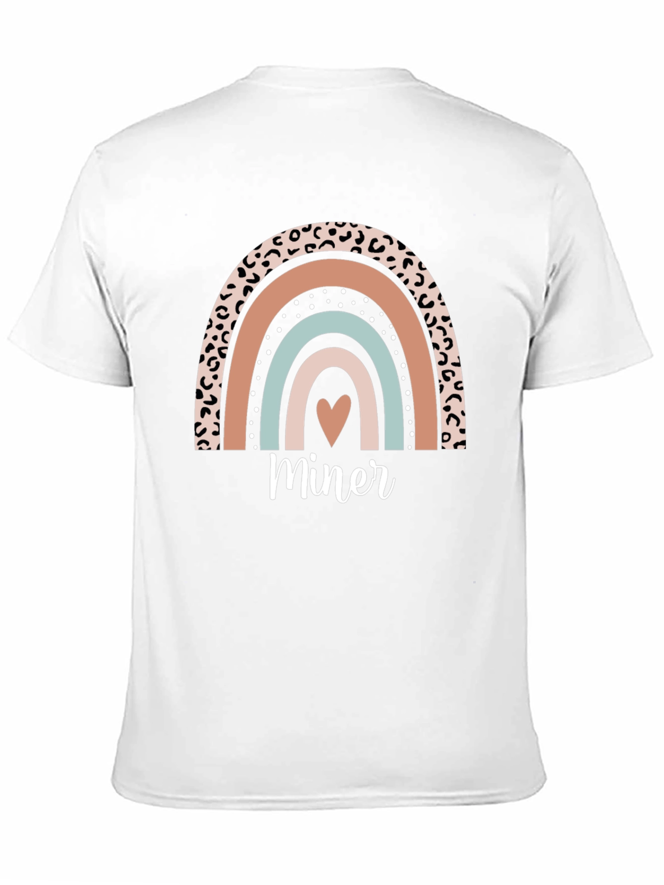 Miner Rainbow Graphic Tee - Black