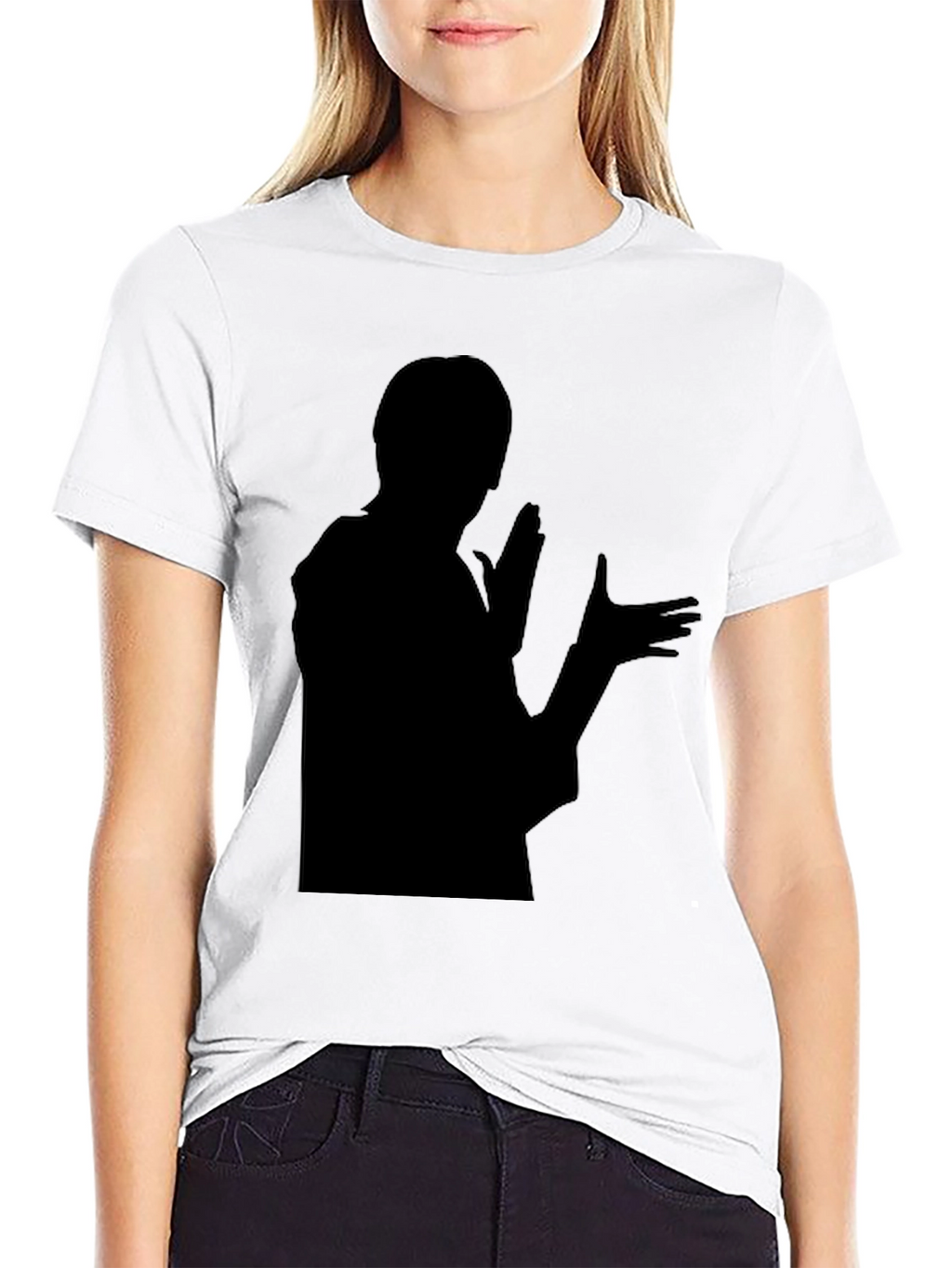 Silhouette Graphic T-Shirt - Bold Black Design