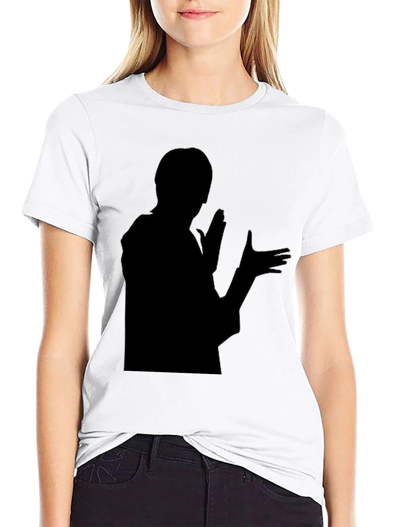 Silhouette Graphic T-Shirt - Bold Black Design