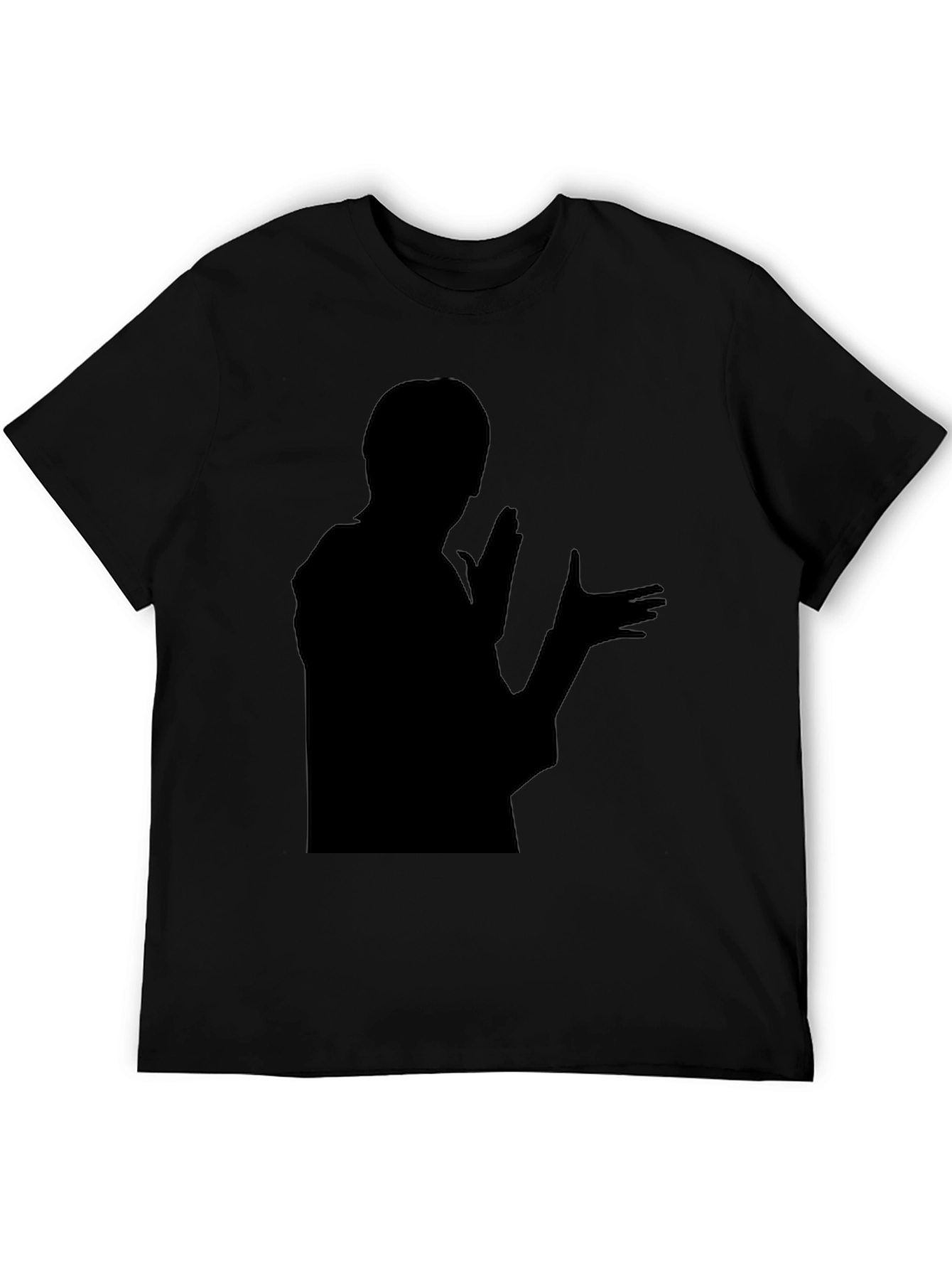 Silhouette Graphic T-Shirt - Bold Black Design