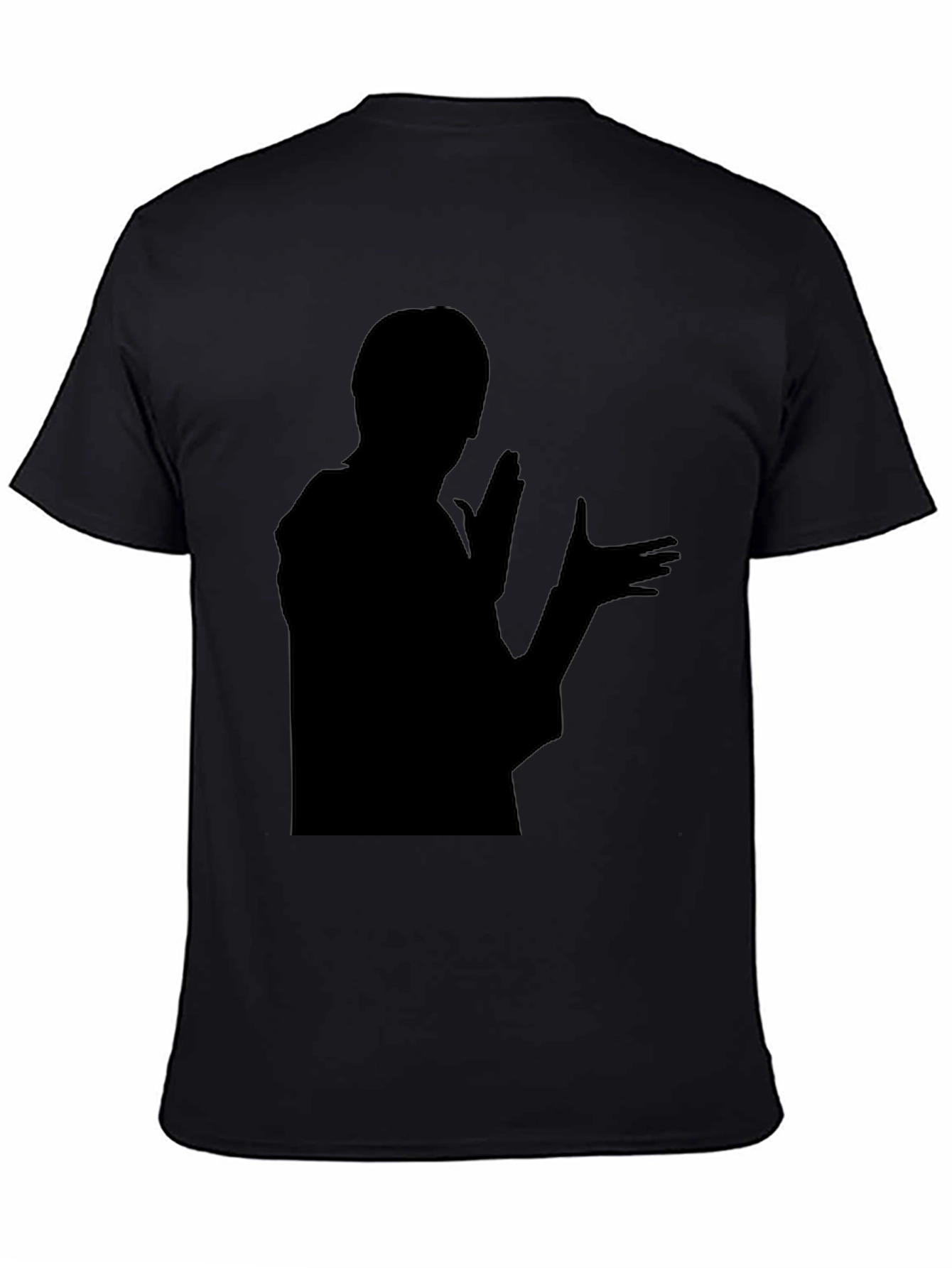 Silhouette Graphic T-Shirt - Bold Black Design