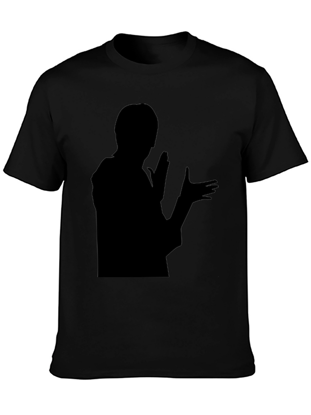 Silhouette Graphic T-Shirt - Bold Black Design