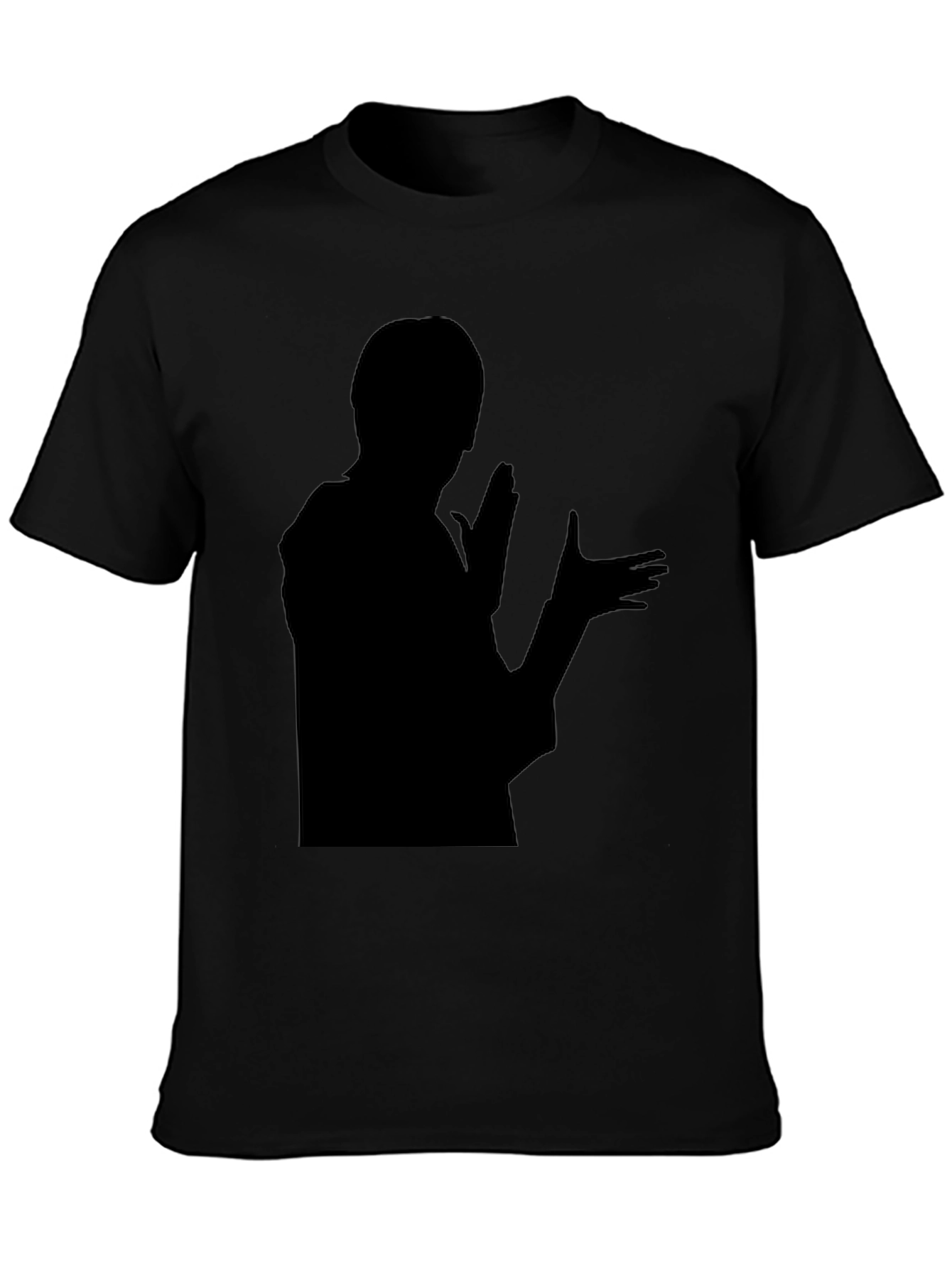 Silhouette Graphic T-Shirt - Bold Black Design