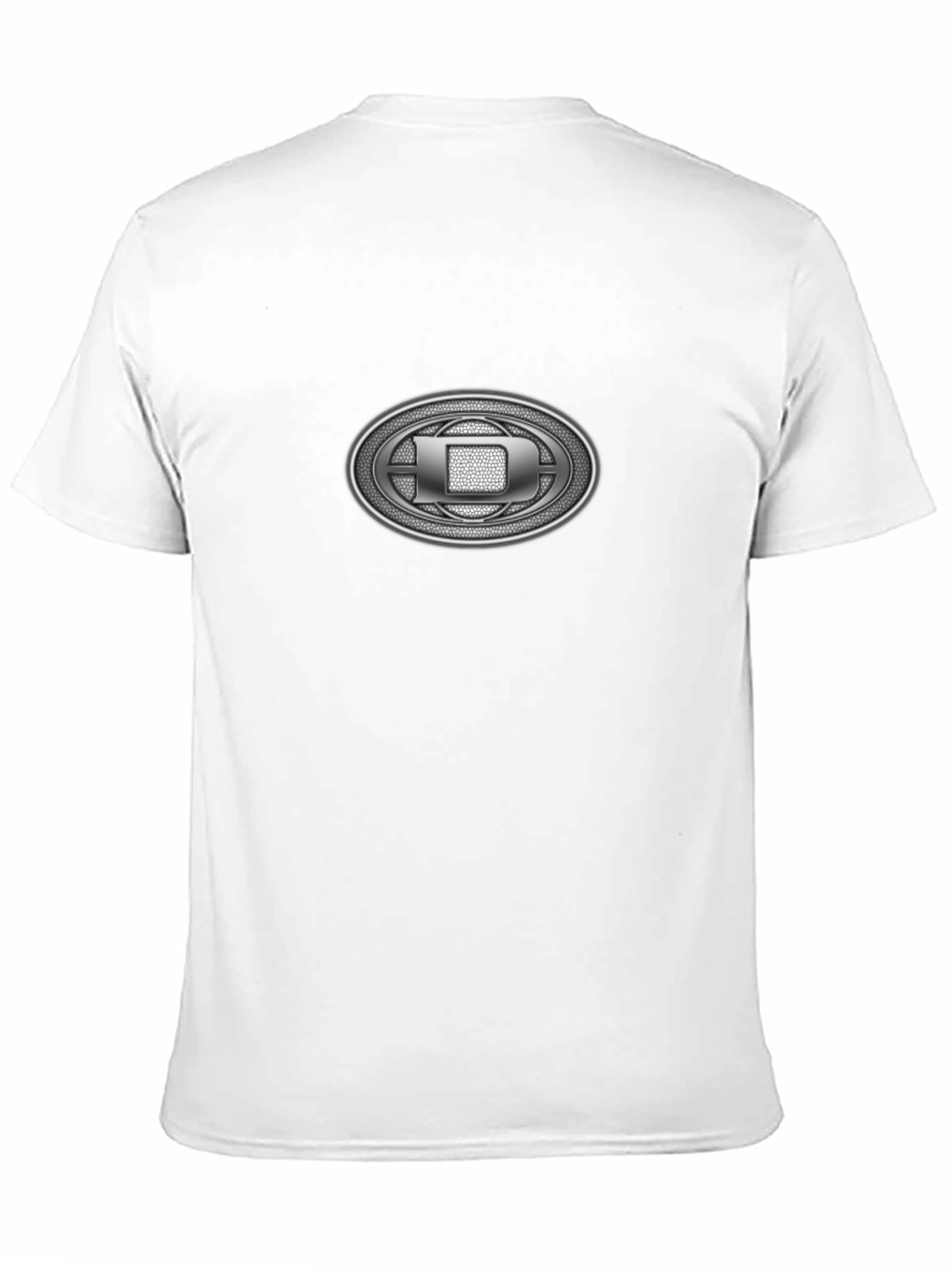 Black T-Shirt with Oval Emblem