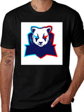 Mens Black Graphic Tee - Panda Esports Logo