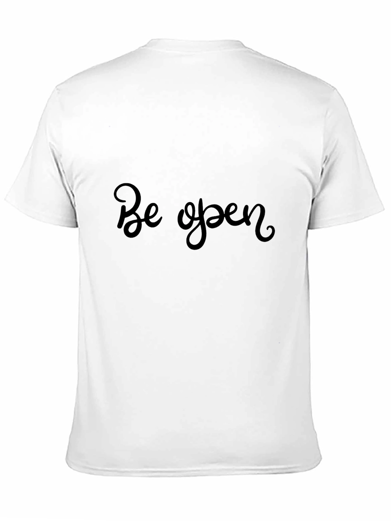 Be Open Black T-Shirt - Stylish Comfort