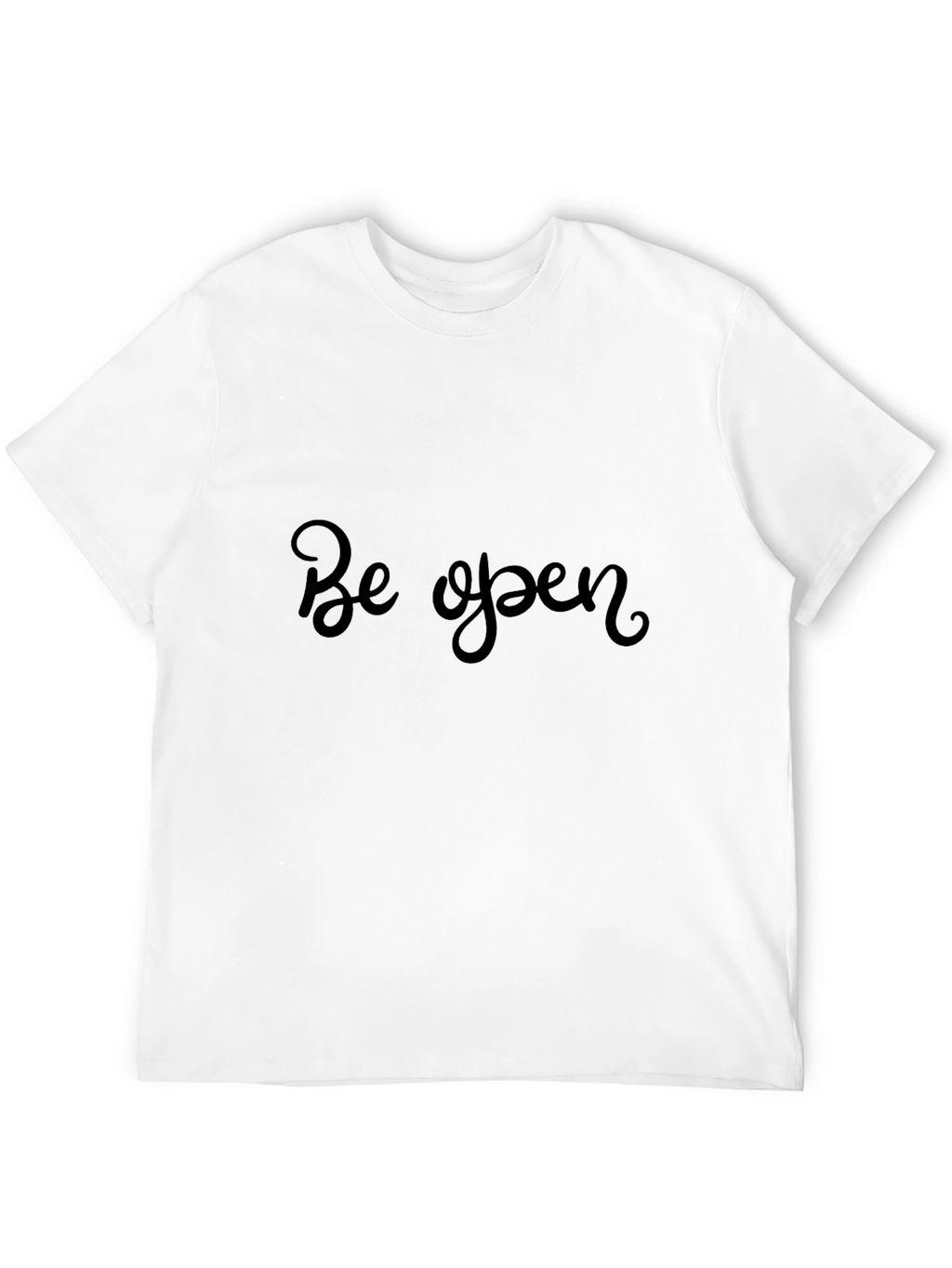 Be Open Black T-Shirt - Stylish Comfort