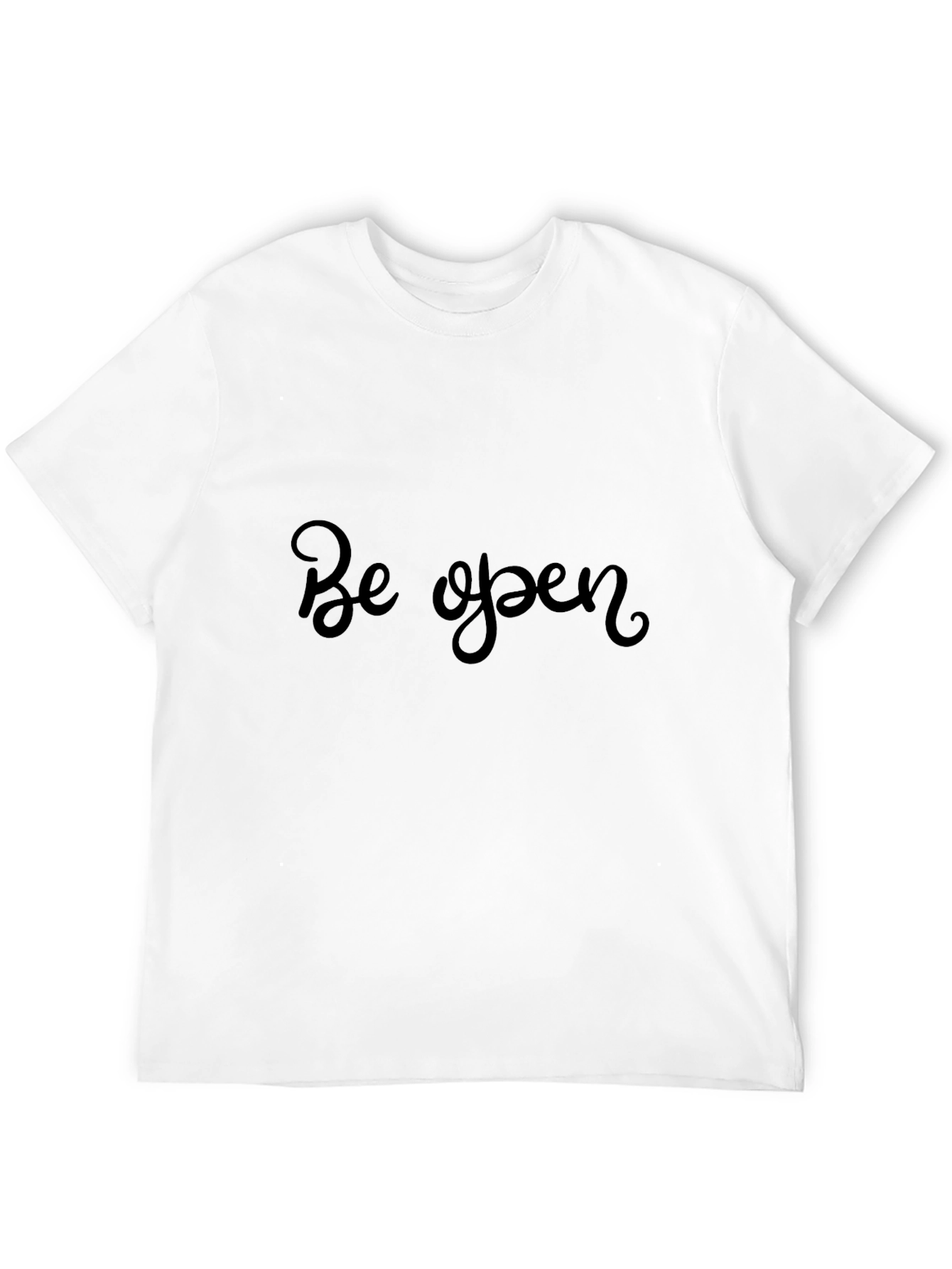 Be Open Black T-Shirt - Stylish Comfort