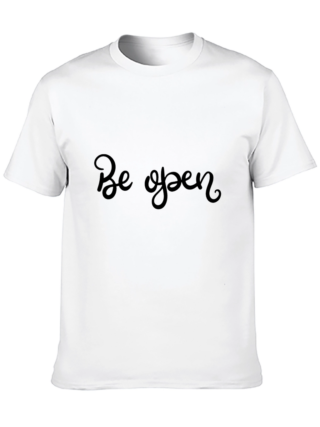 Be Open Black T-Shirt - Stylish Comfort