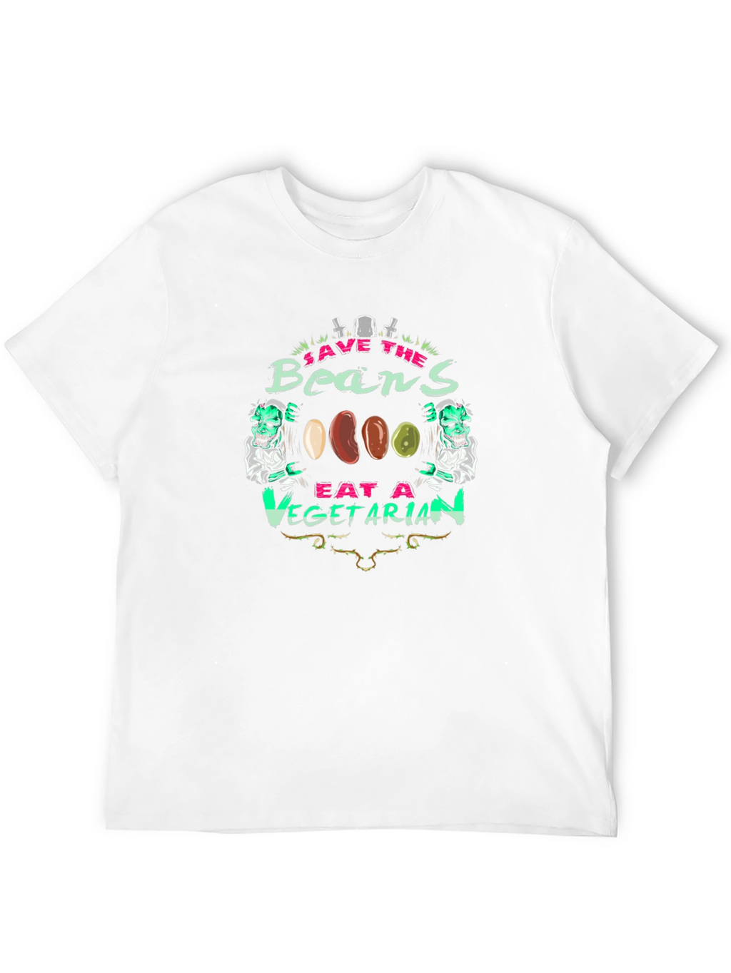 Save the Beans Vegetarian Graphic T-Shirt