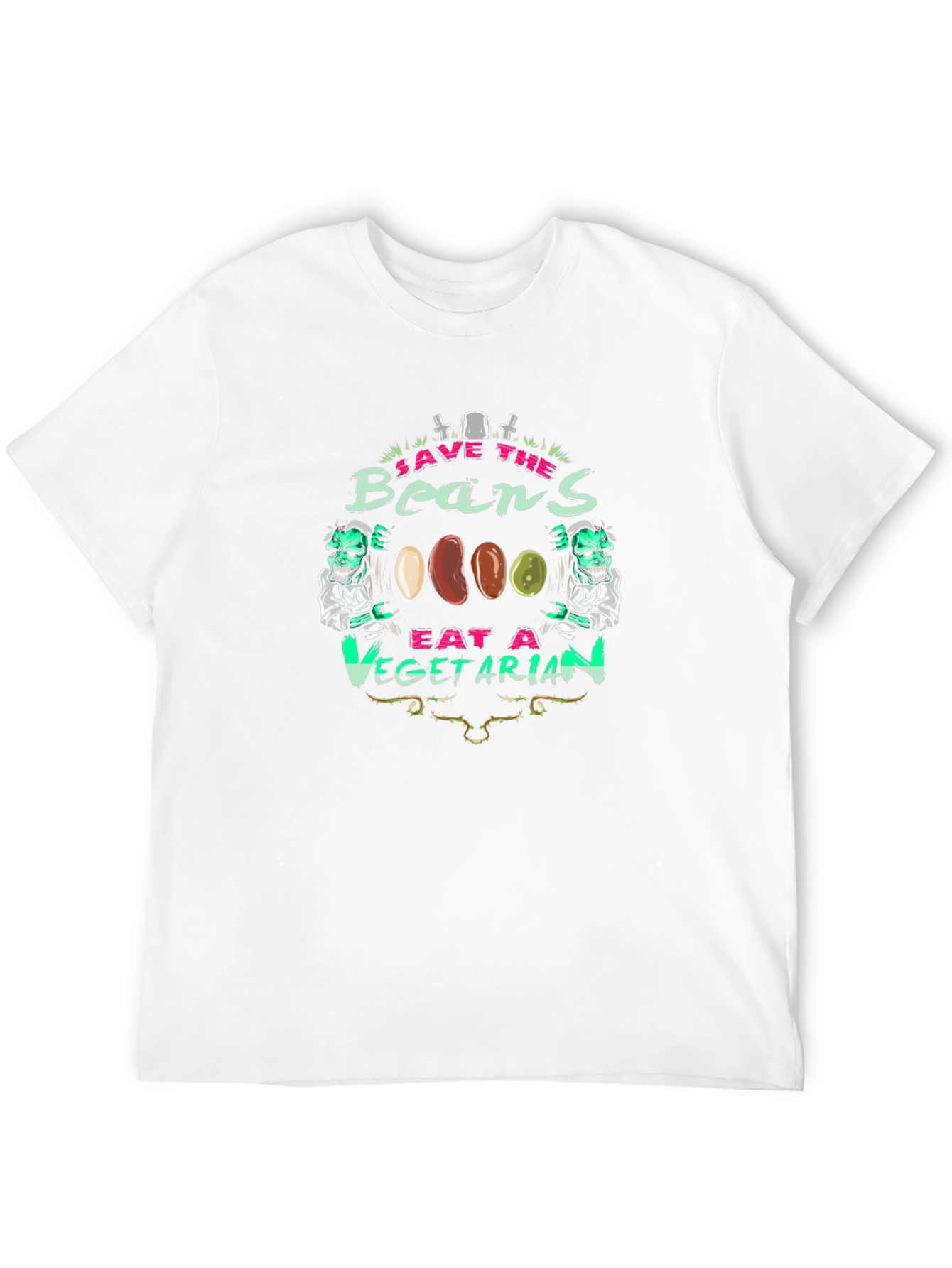 Save the Beans Vegetarian Graphic T-Shirt