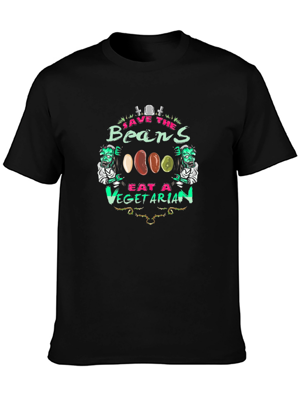 Save the Beans Vegetarian Graphic T-Shirt