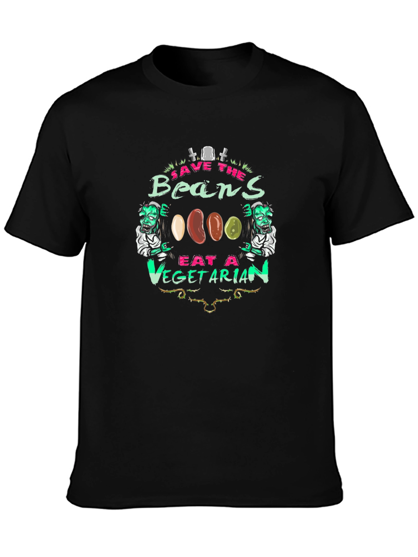 Save the Beans Vegetarian Graphic T-Shirt