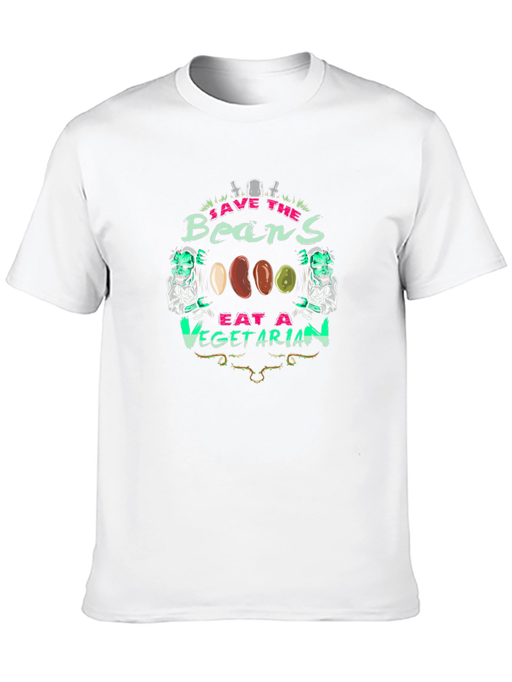 Save the Beans Vegetarian Graphic T-Shirt