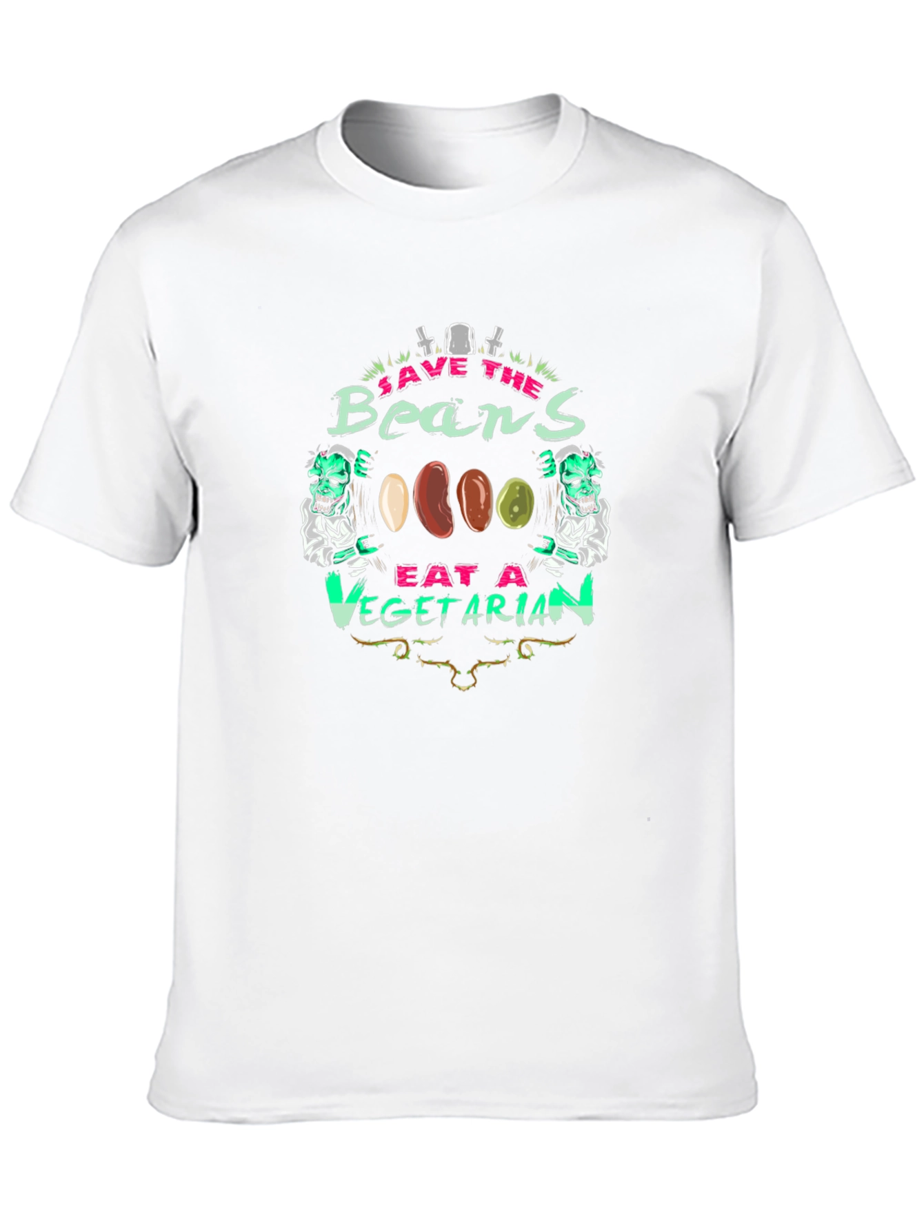 Save the Beans Vegetarian Graphic T-Shirt