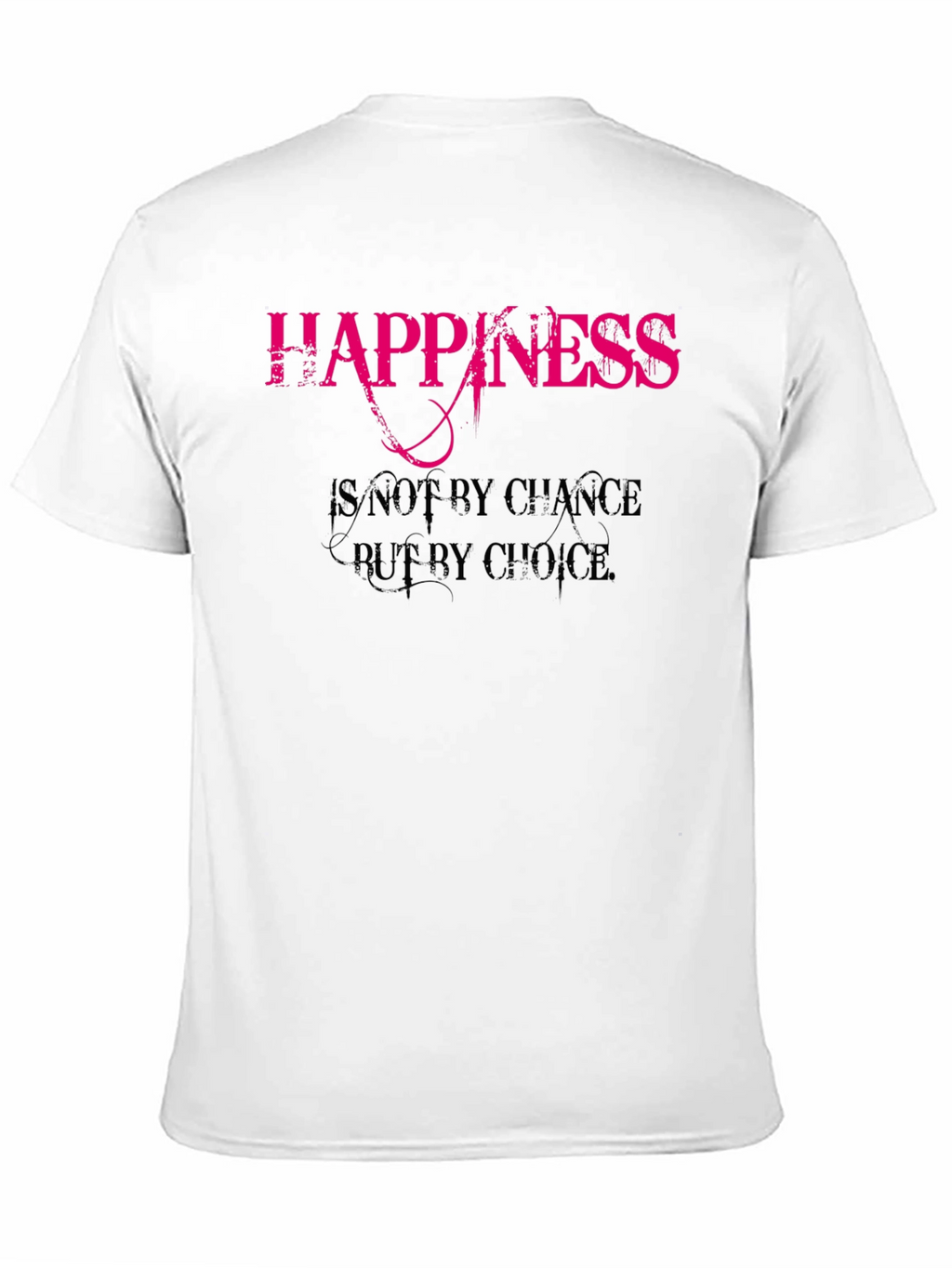 Happiness Choice Black Graphic Tee