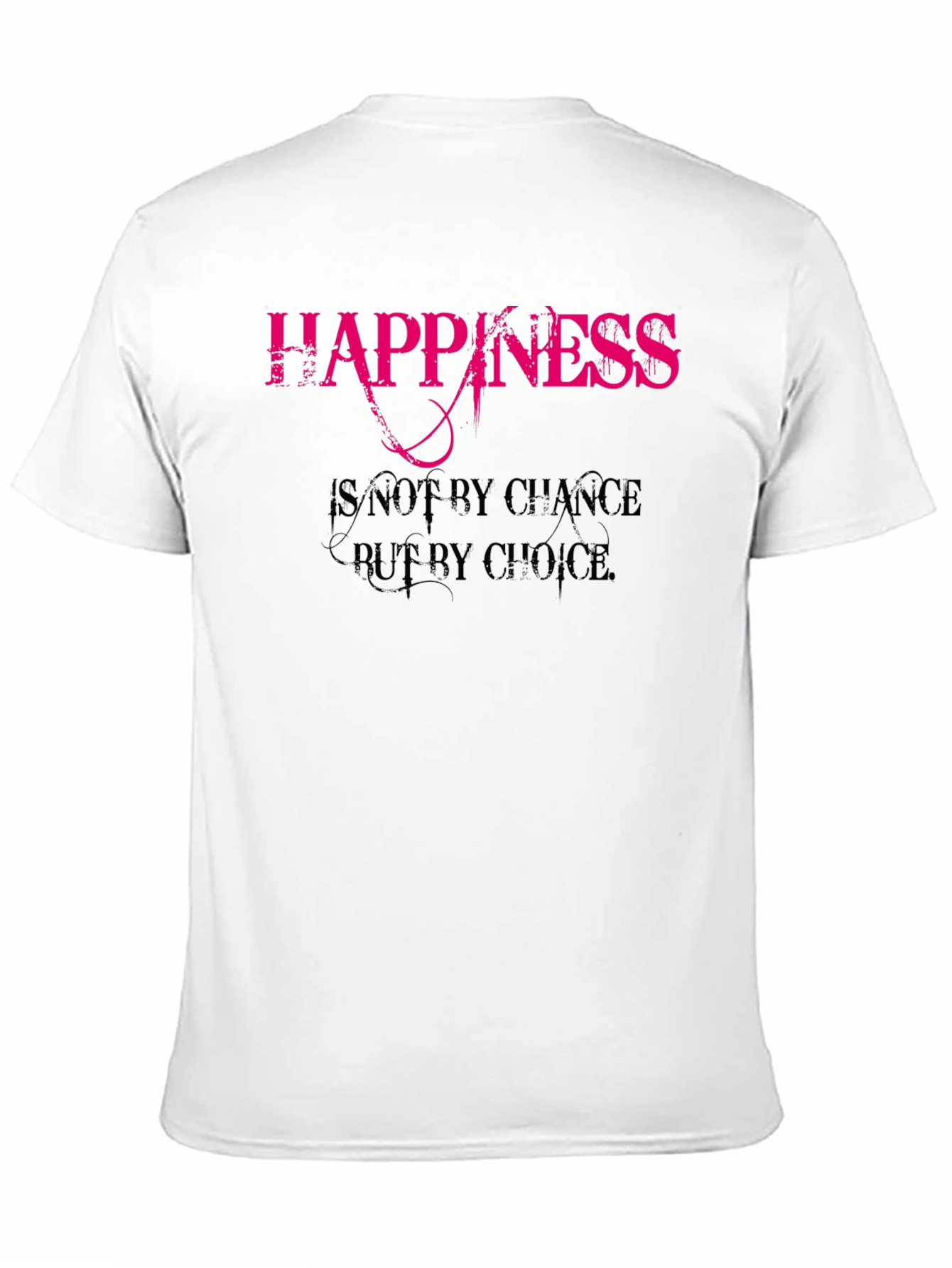 Happiness Choice Black Graphic Tee