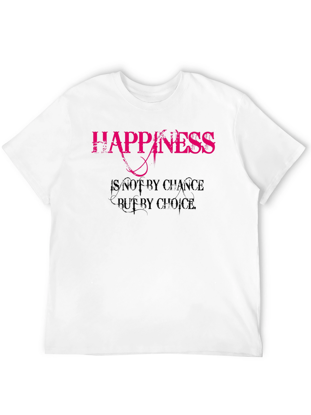 Happiness Choice Black Graphic Tee