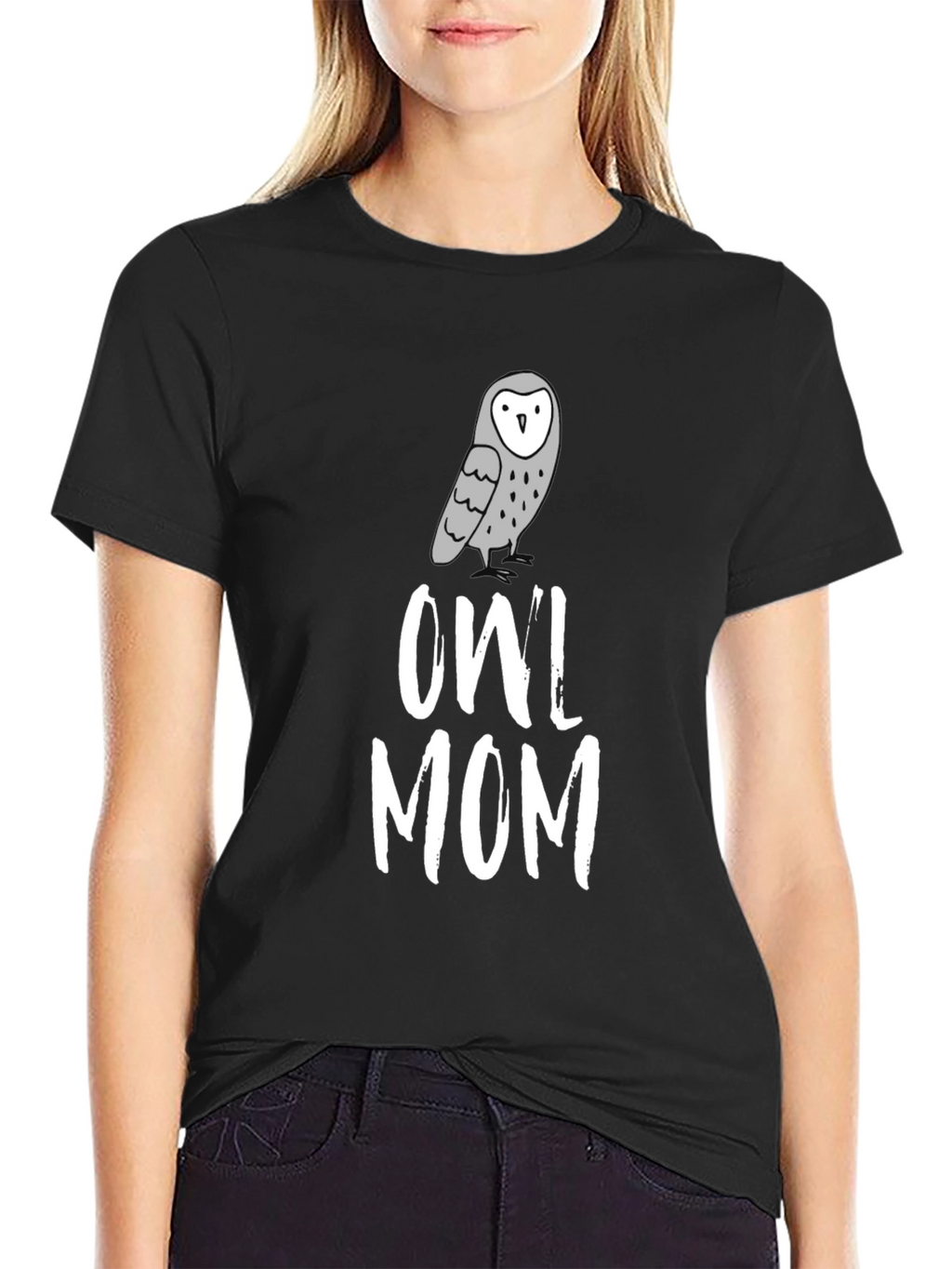 Owl Mom T-Shirt - Cute Graphic Tee