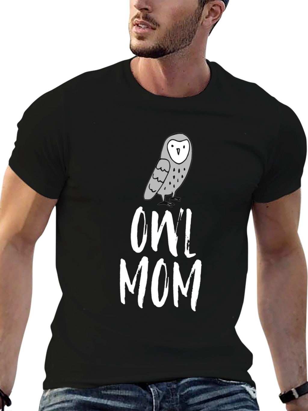 Owl Mom T-Shirt - Cute Graphic Tee