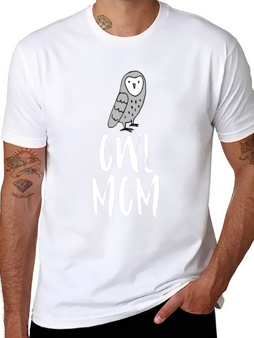 Owl Mom T-Shirt - Cute Graphic Tee