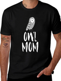 Owl Mom T-Shirt - Cute Graphic Tee