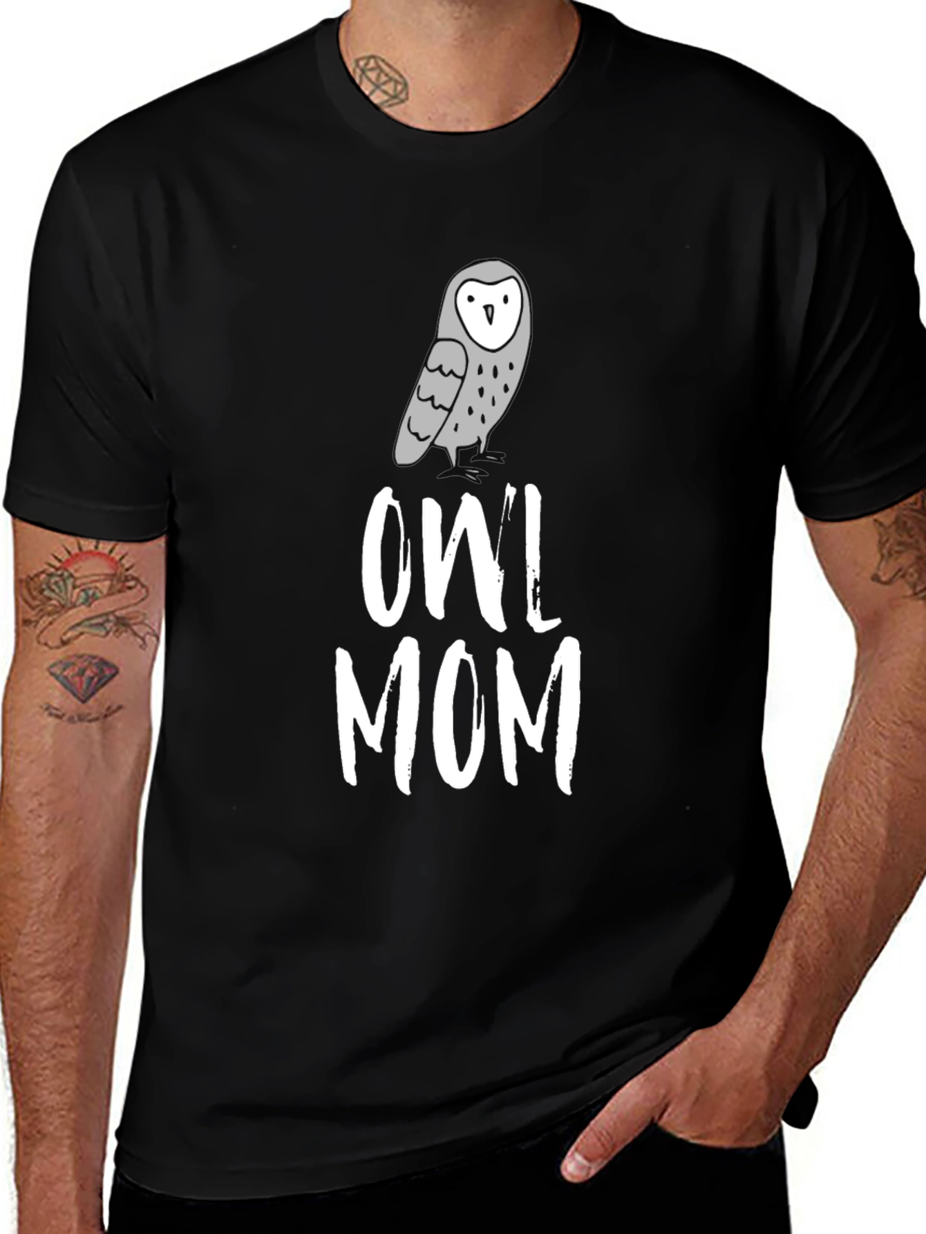 Owl Mom T-Shirt - Cute Graphic Tee