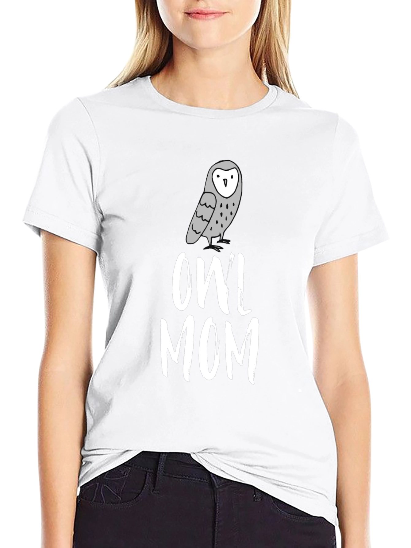 Owl Mom T-Shirt - Cute Graphic Tee
