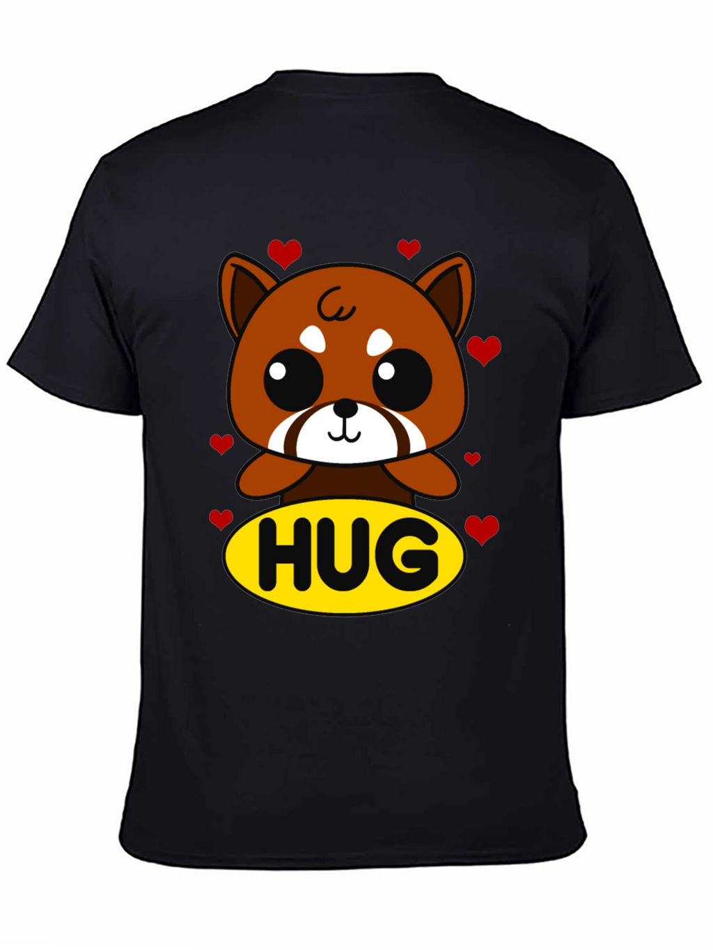 Cute Red Panda Hug Graphic T-Shirt