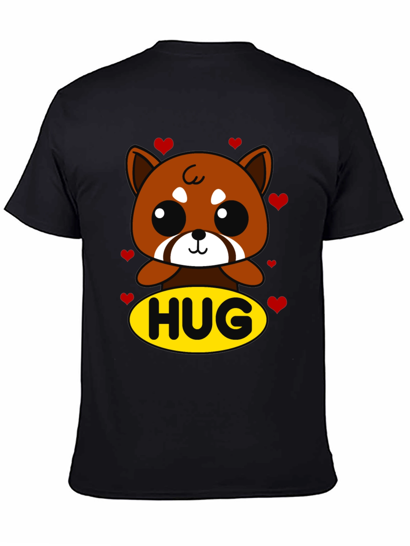 Cute Red Panda Hug Graphic T-Shirt