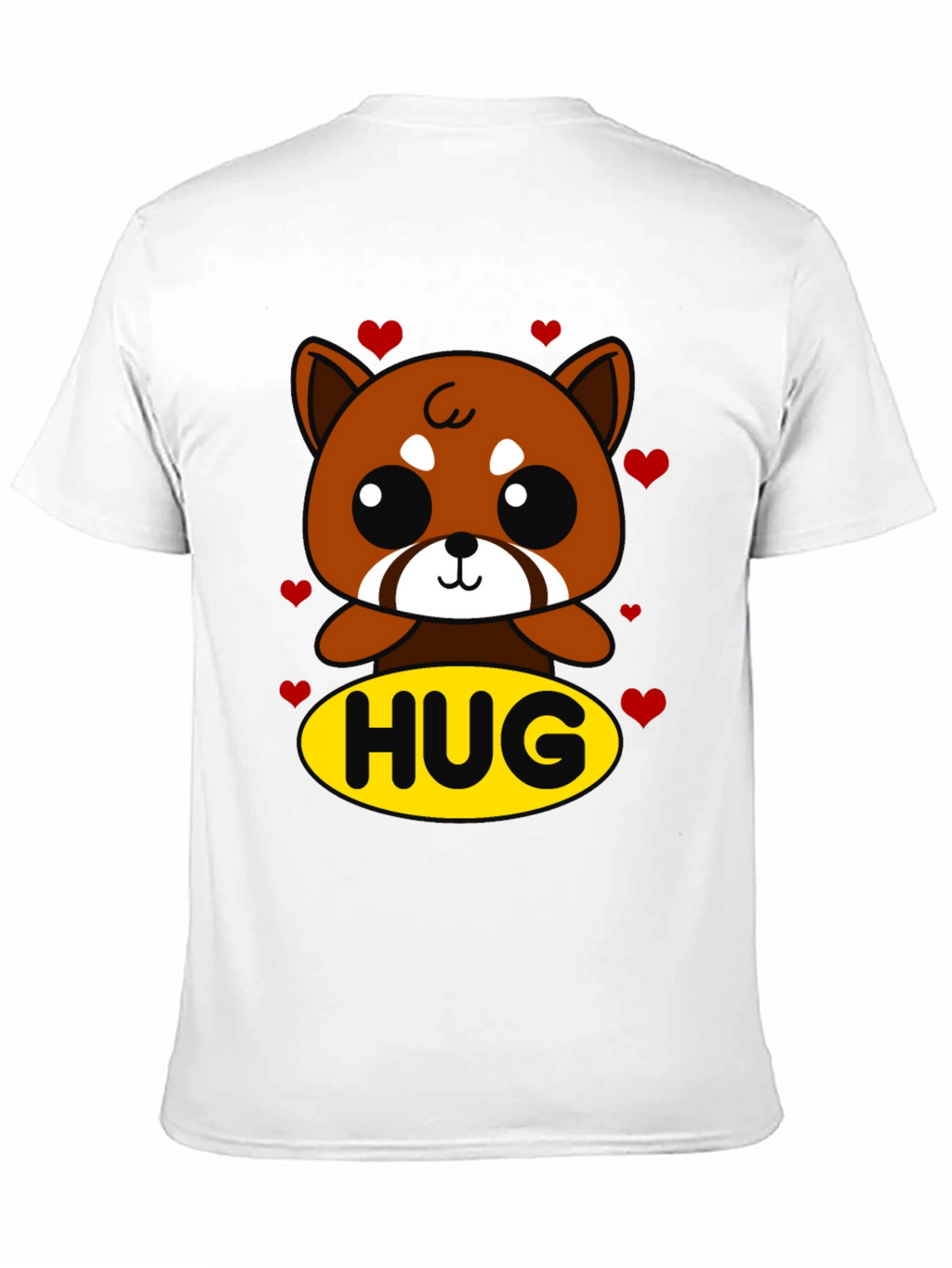Cute Red Panda Hug Graphic T-Shirt