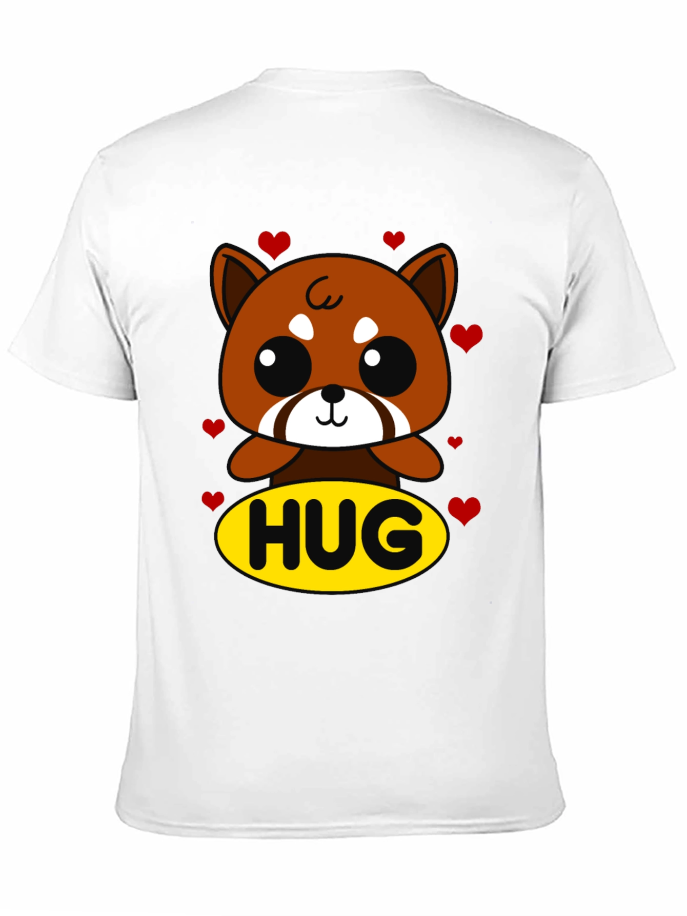 Cute Red Panda Hug Graphic T-Shirt