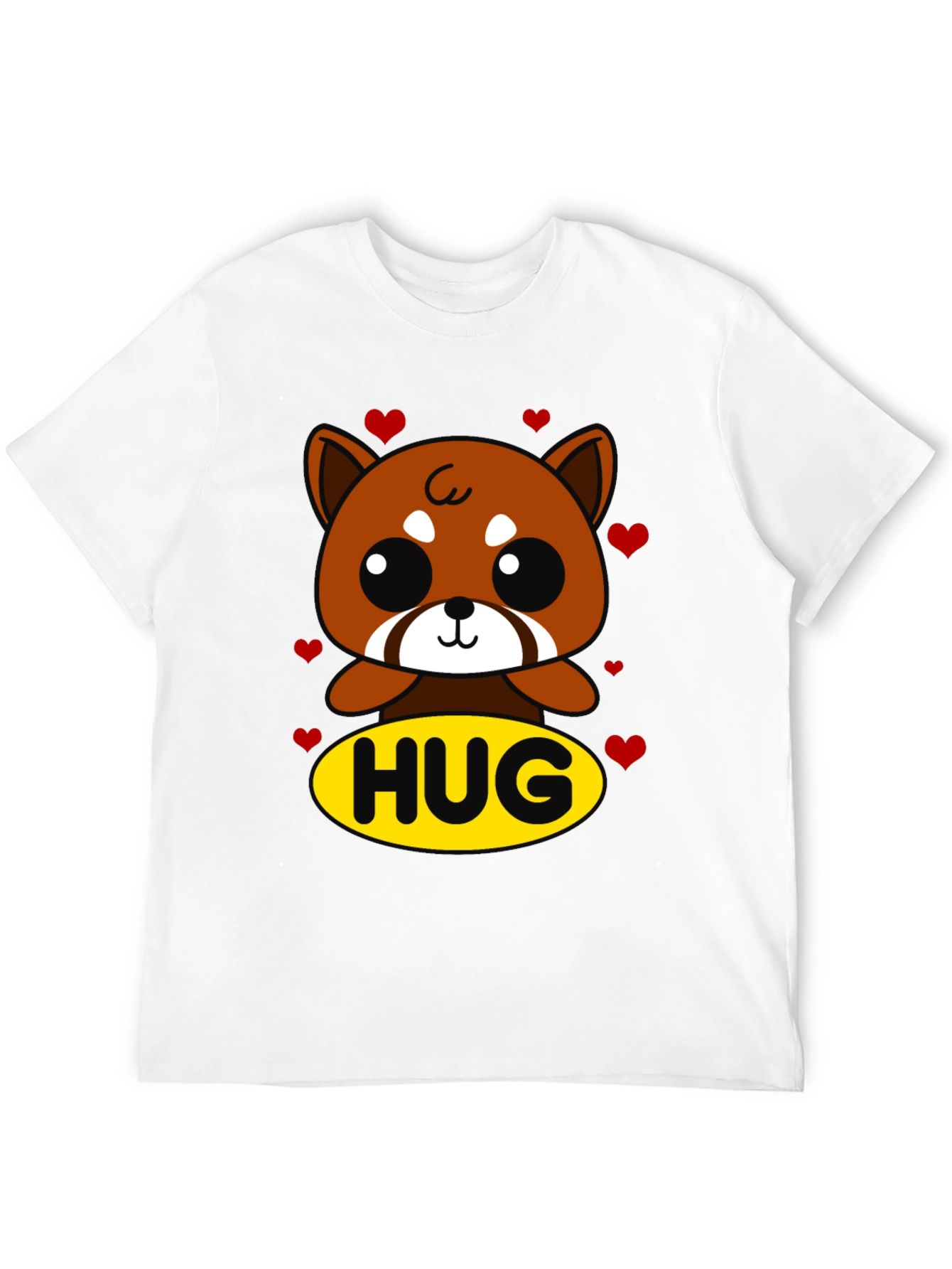 Cute Red Panda Hug Graphic T-Shirt