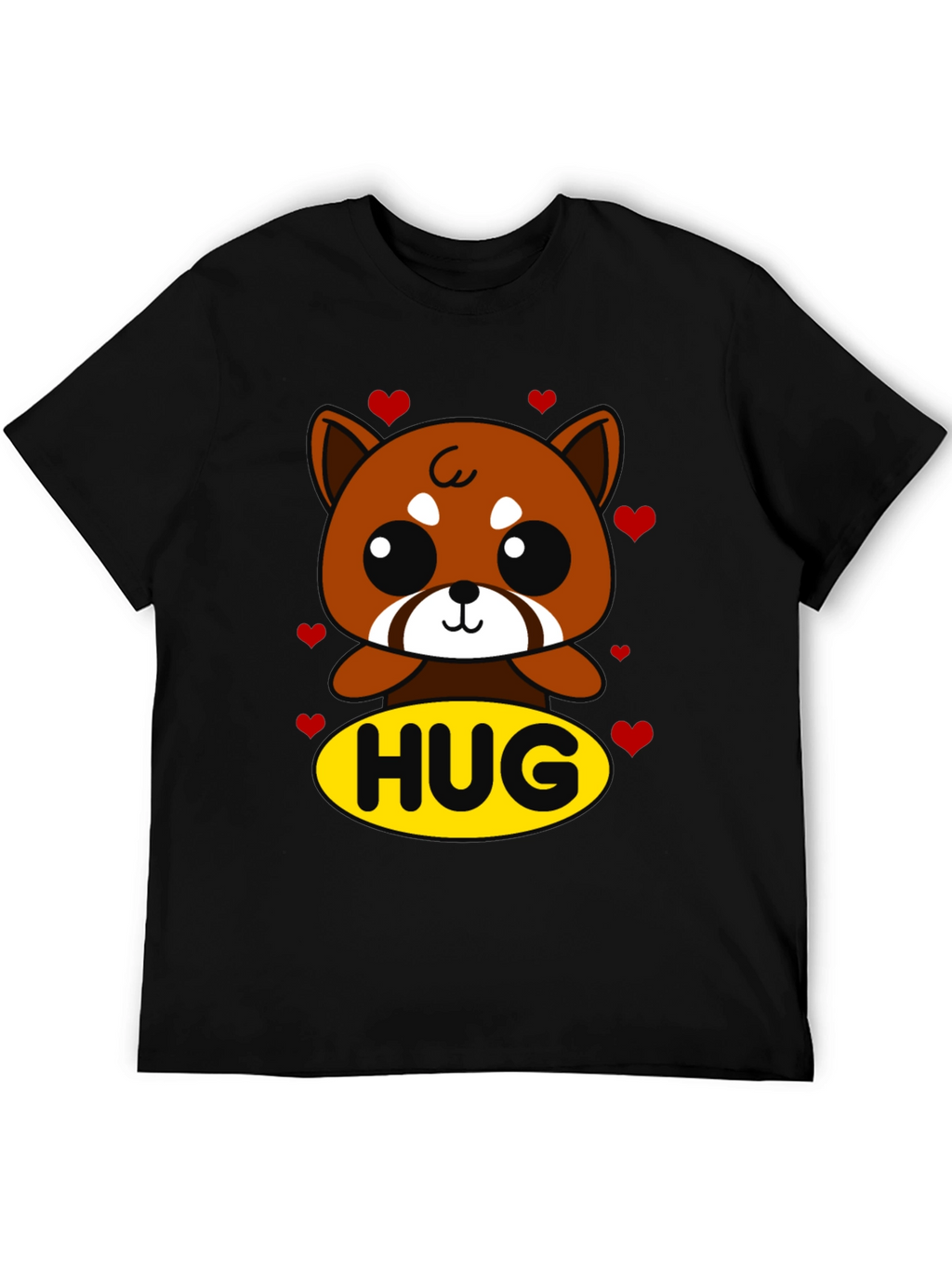 Cute Red Panda Hug Graphic T-Shirt
