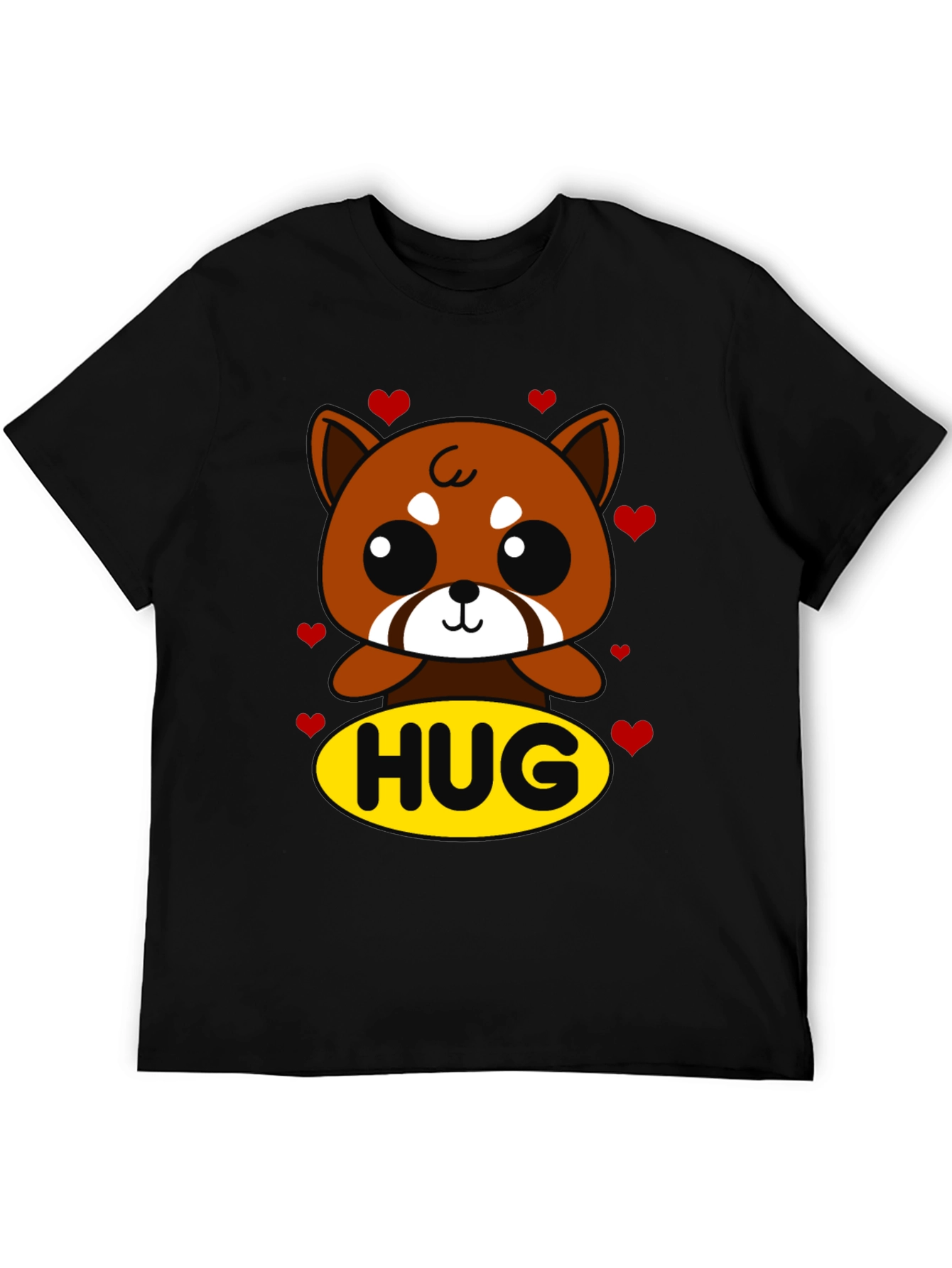 Cute Red Panda Hug Graphic T-Shirt