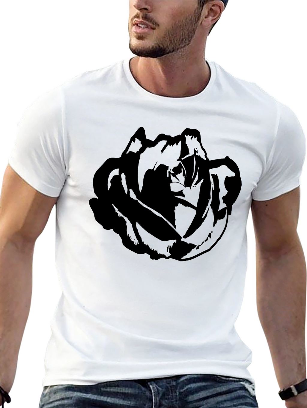 Black Rose Graphic Tee - Dark Aesthetic T-Shirt