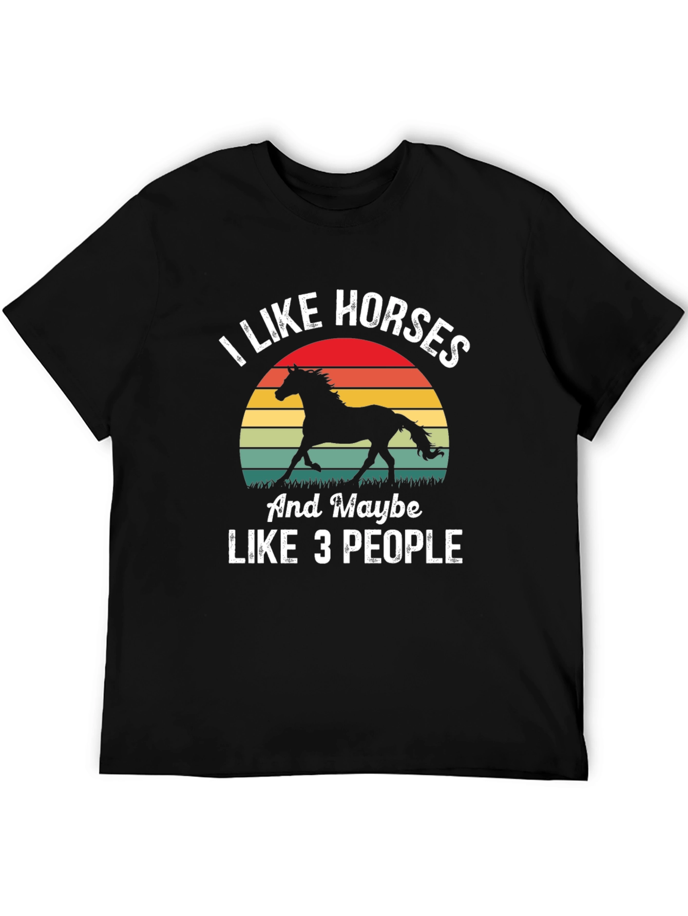 I Like Horses T-Shirt - Funny Equestrian Tee