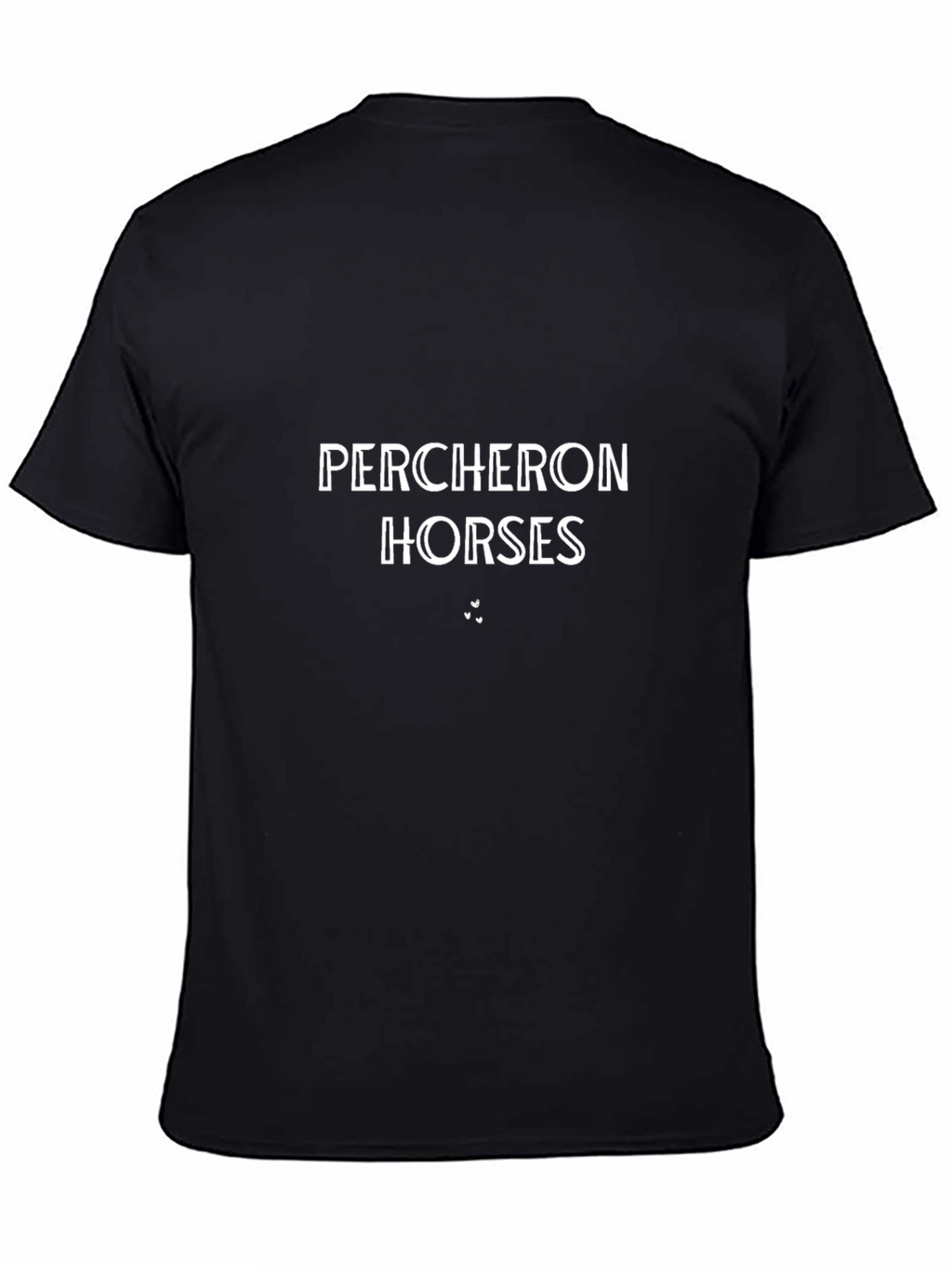 Percheron Horses Graphic T-Shirt - Black Cotton Tee