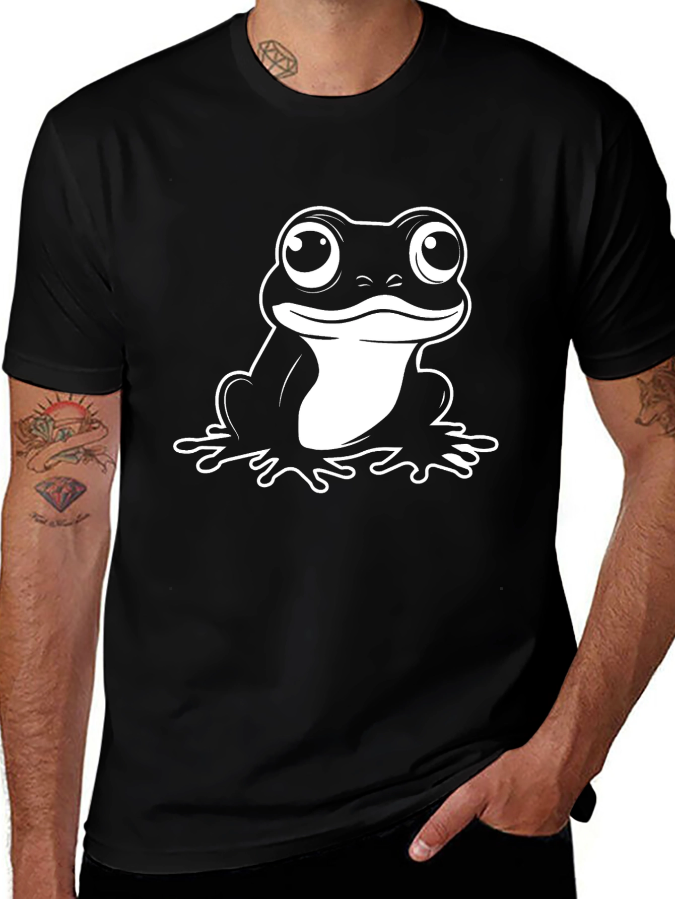 Frog Graphic Black T-Shirt