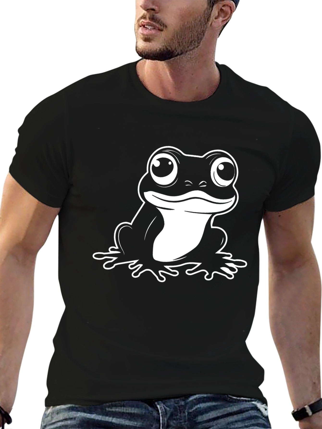 Frog Graphic Black T-Shirt