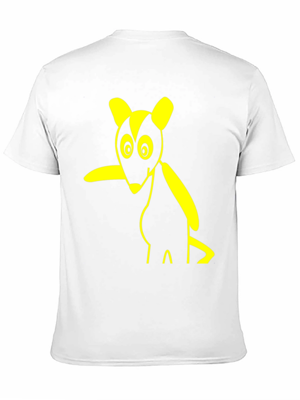 Cartoon Rodent Graphic Tee - Black