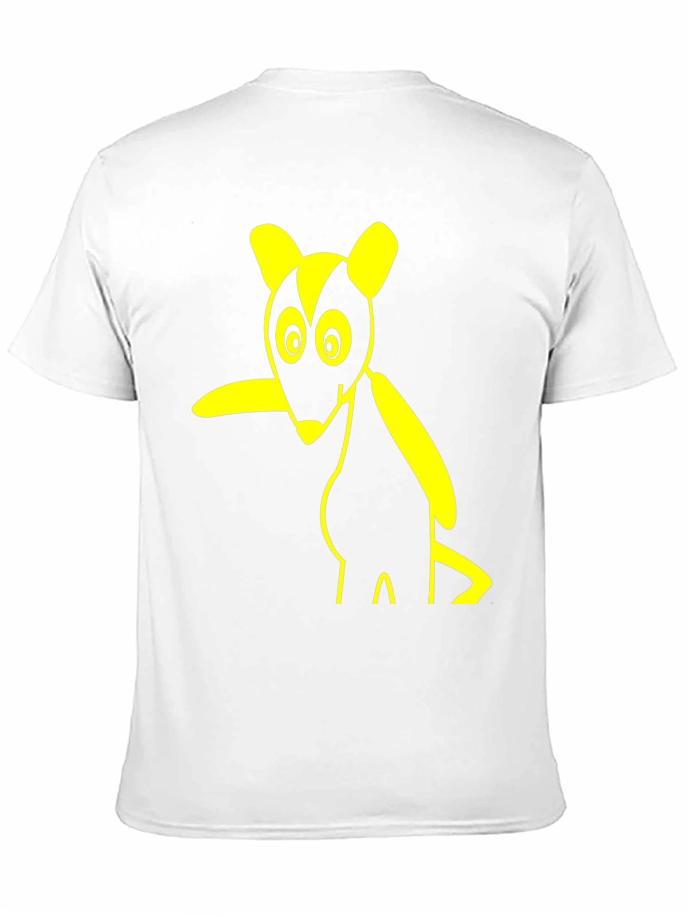 Cartoon Rodent Graphic Tee - Black