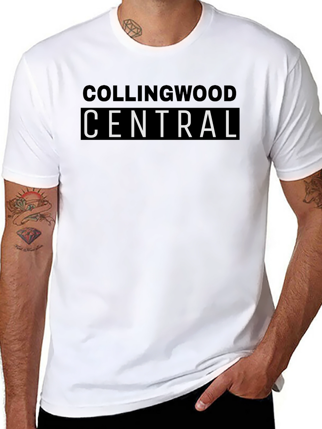 Collingwood Central Black T-Shirt