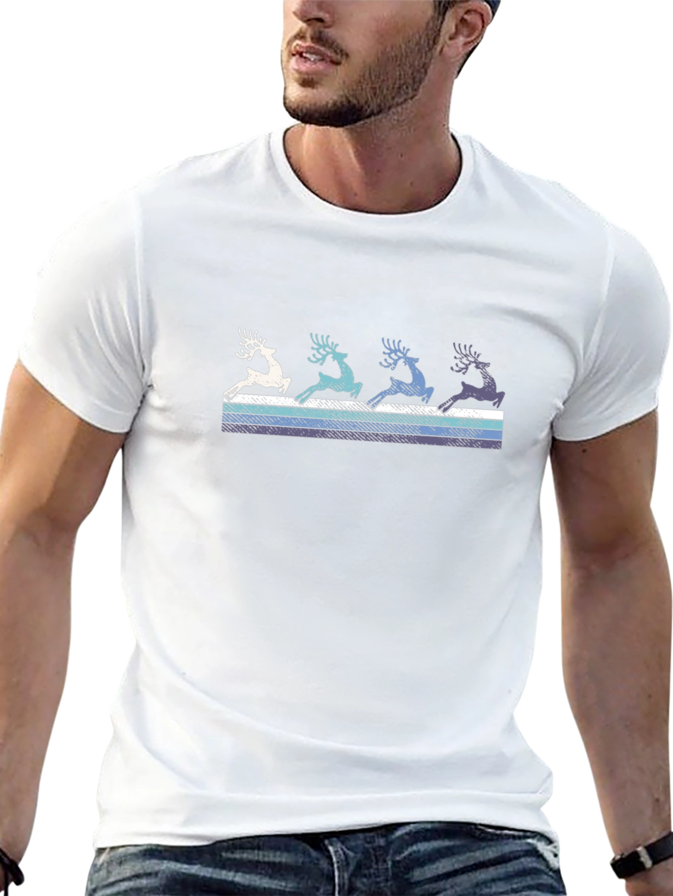 Retro Reindeer Graphic Tee