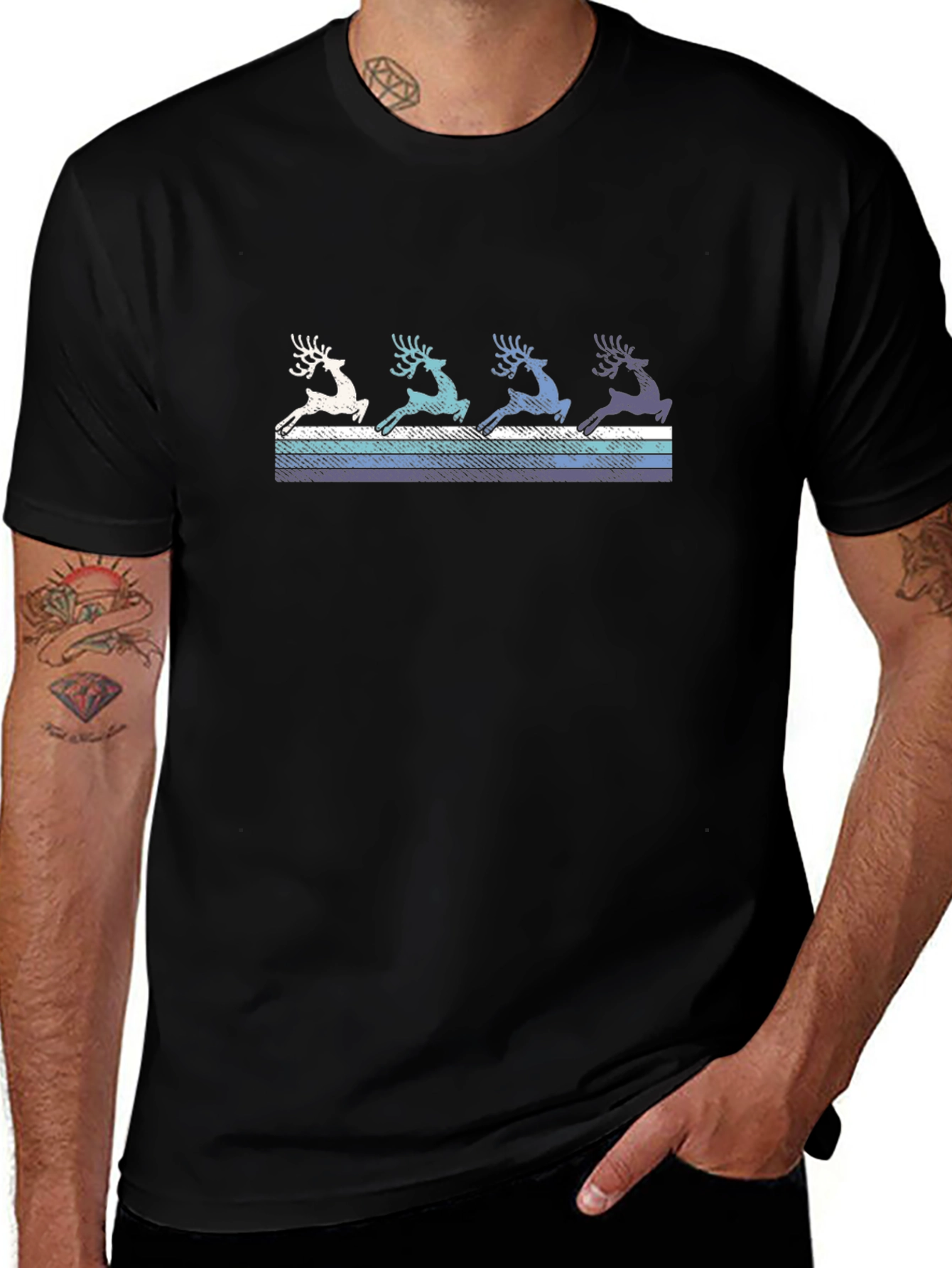 Retro Reindeer Graphic Tee
