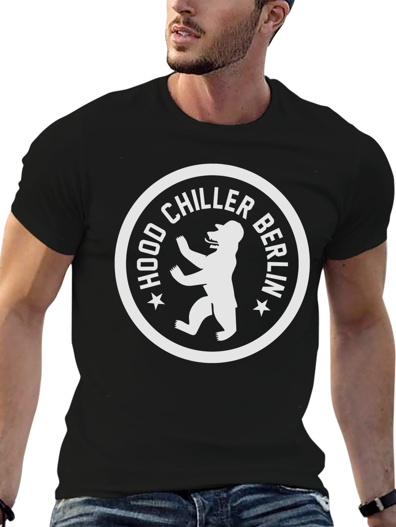 Hood Chiller Berlin Black Graphic T-Shirt