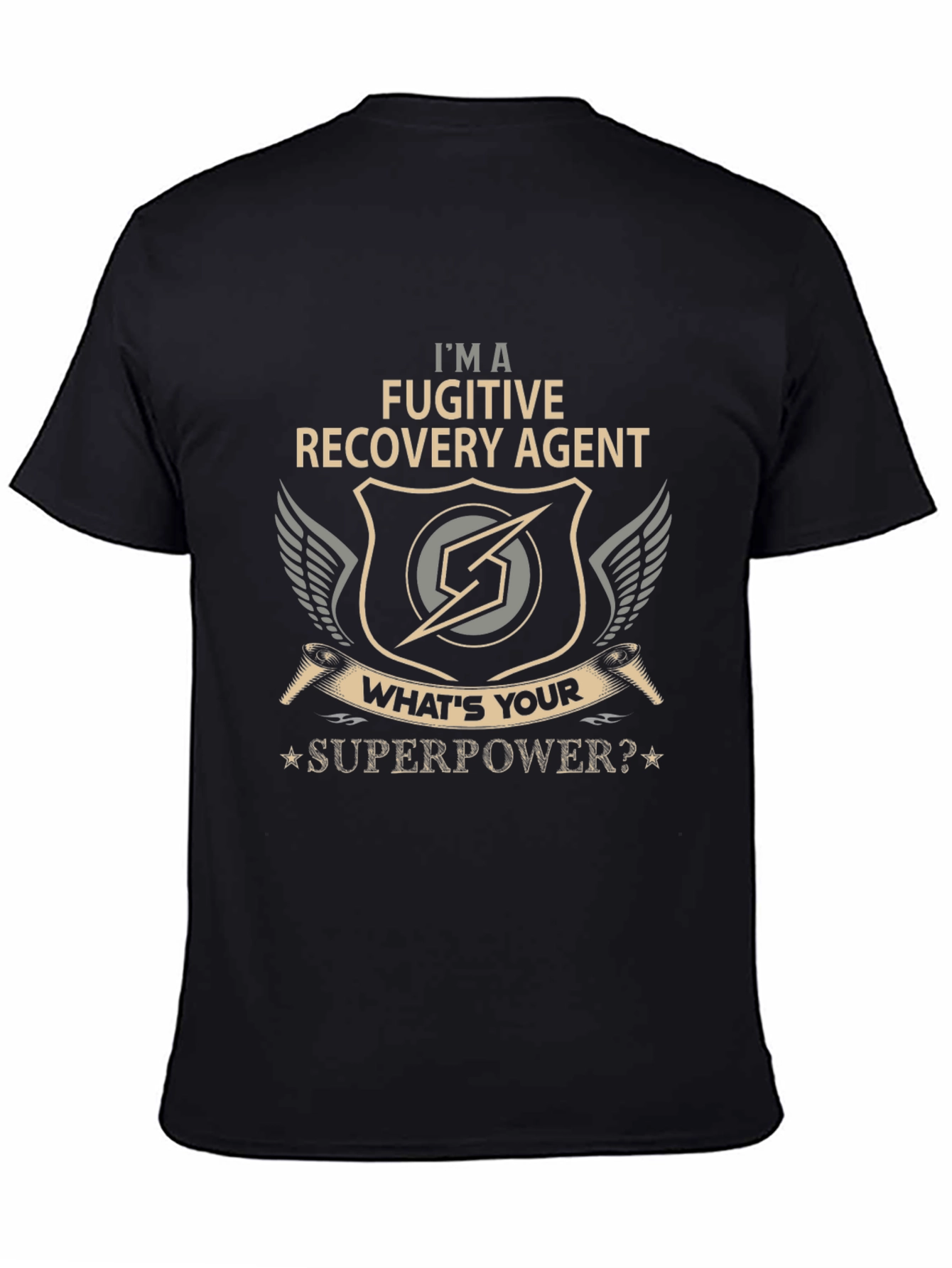 Fugitive Recovery Agent T-Shirt - Superpower Design